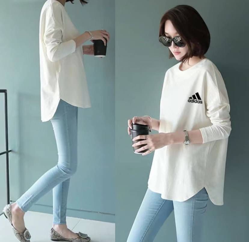 ★潮牌秋季新款百搭時尚長袖T恤★黑-細節圖5