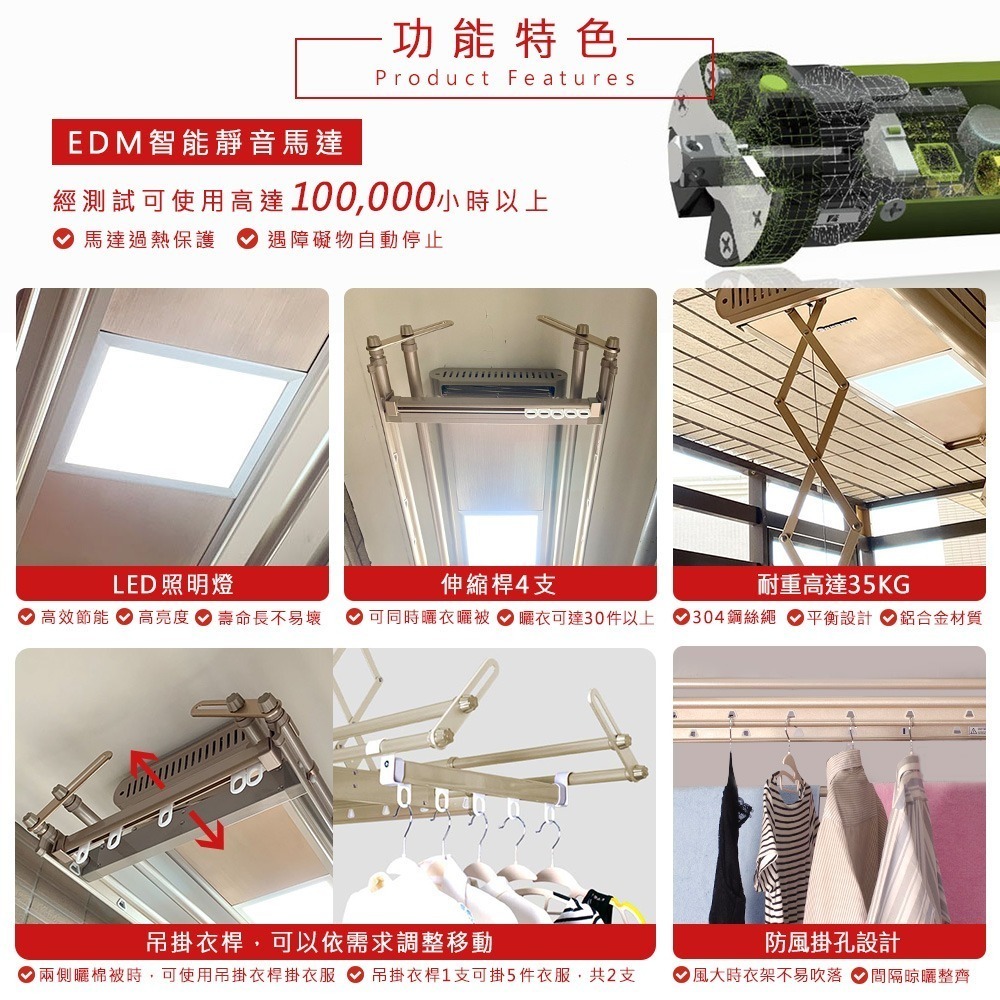 台熱牌萬里晴電動遙控升降曬衣機TCM-210MG22+-細節圖3