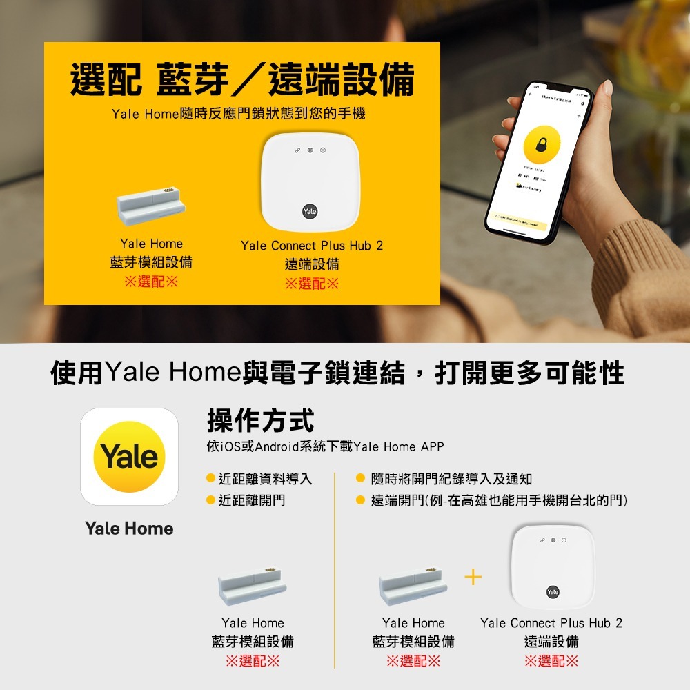 Yale耶魯 YDR-353A電子輔助鎖(卡片/密碼)(附基本安裝)-細節圖7