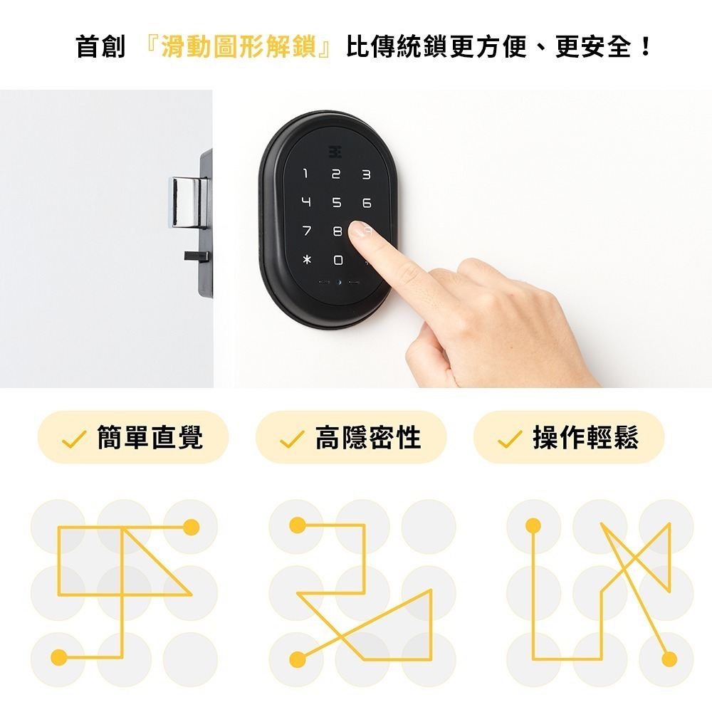 3E小島快鎖Z輔助型電子鎖(密碼)(附基本安裝)-細節圖5