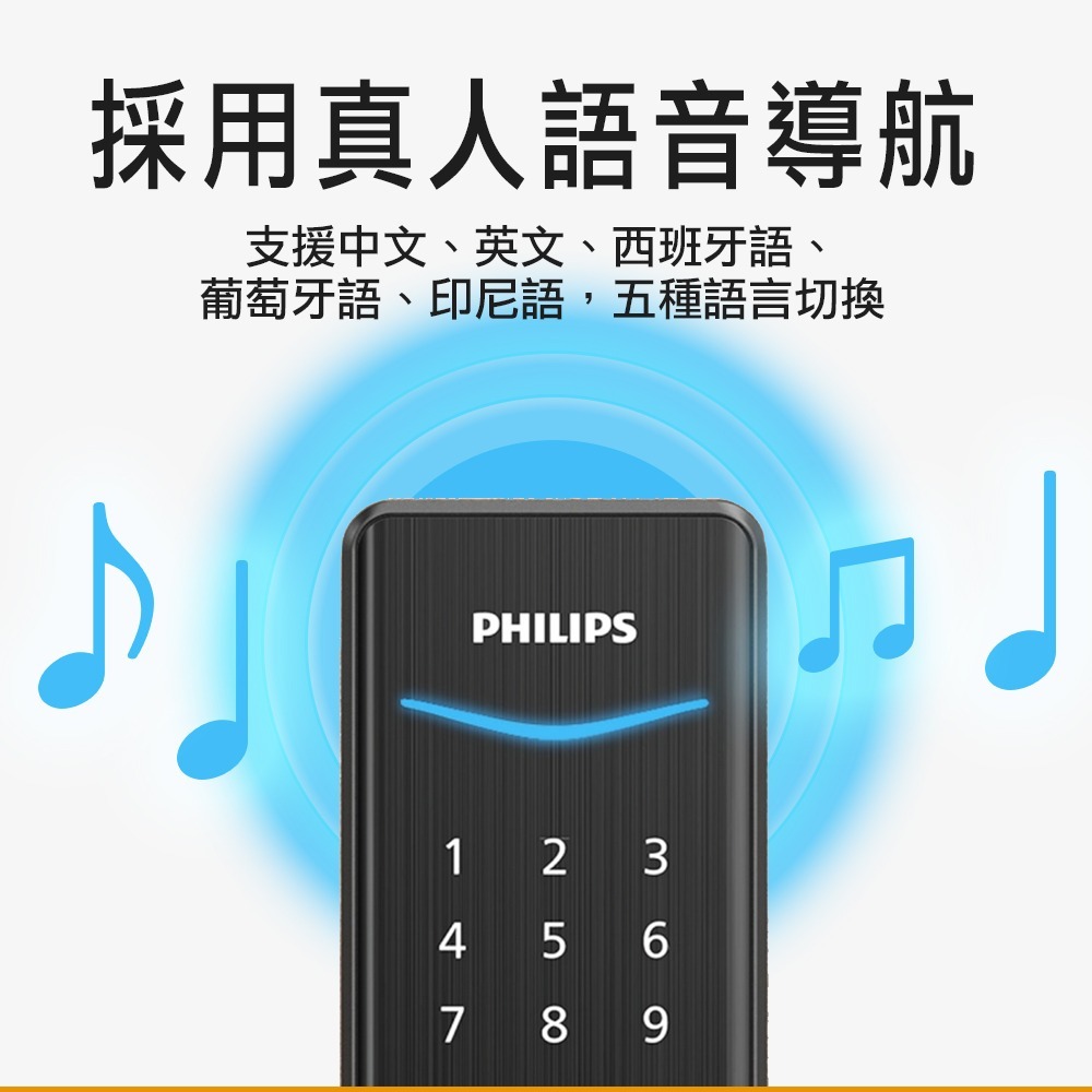PHILIPS飛利浦503輔助型電子鎖(指紋/密碼/藍芽)(附基本安裝)-細節圖7