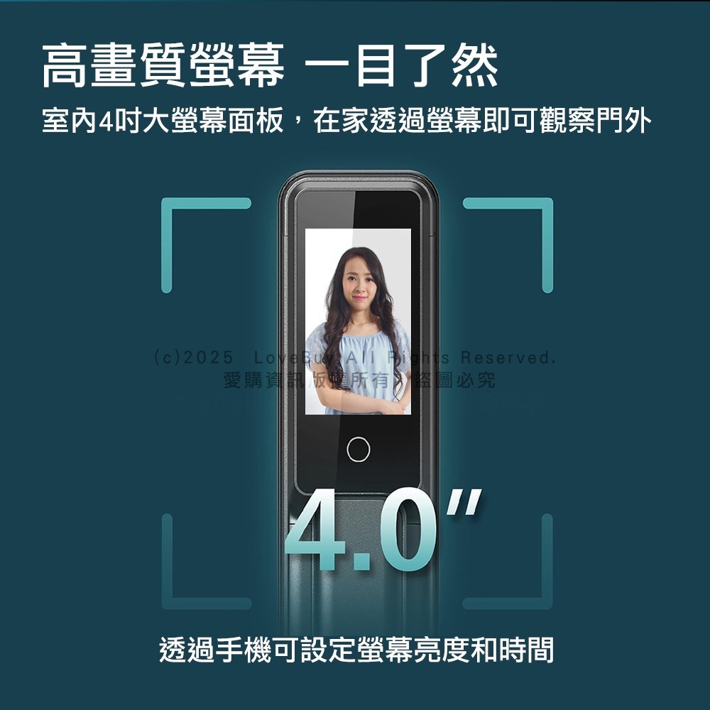 PHILIPS飛利浦 702-FVP推拉式電子鎖(人臉辨識/貓眼螢幕/指紋/卡片/密碼/鑰匙/Wi-Fi)(附基本安裝)-細節圖7