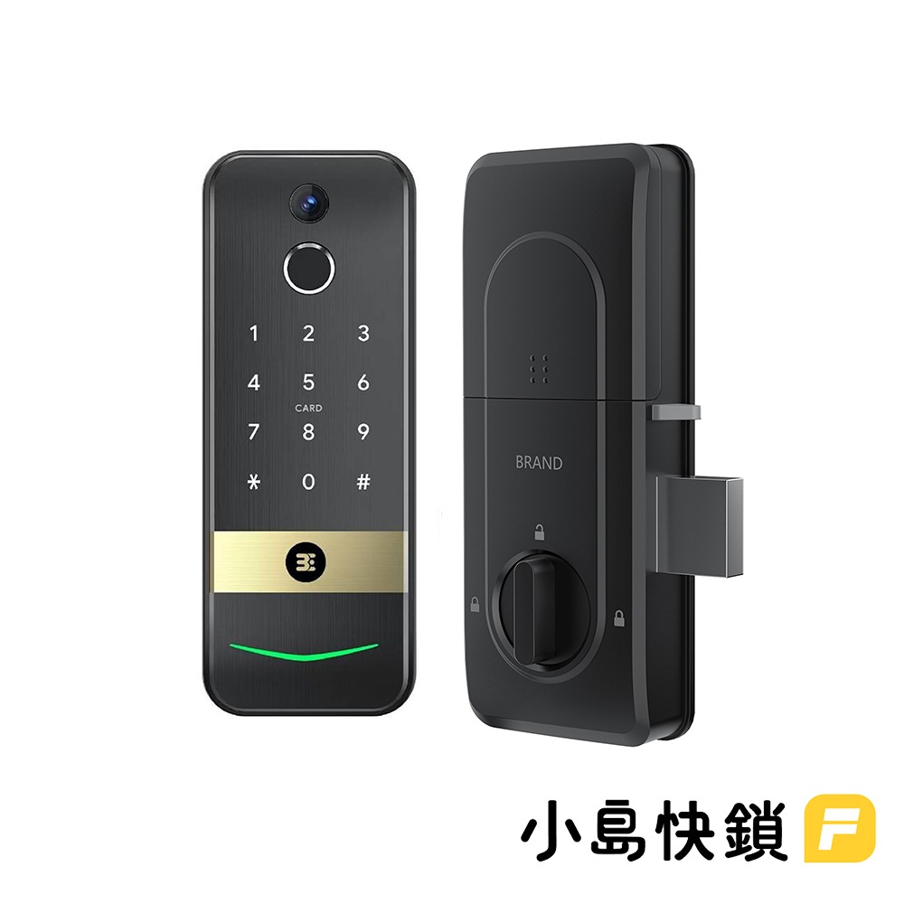 3E小島快鎖F輔助型電子鎖(密碼/卡片/指紋/鑰匙/WIFI遠端)(附基本安裝)-細節圖2
