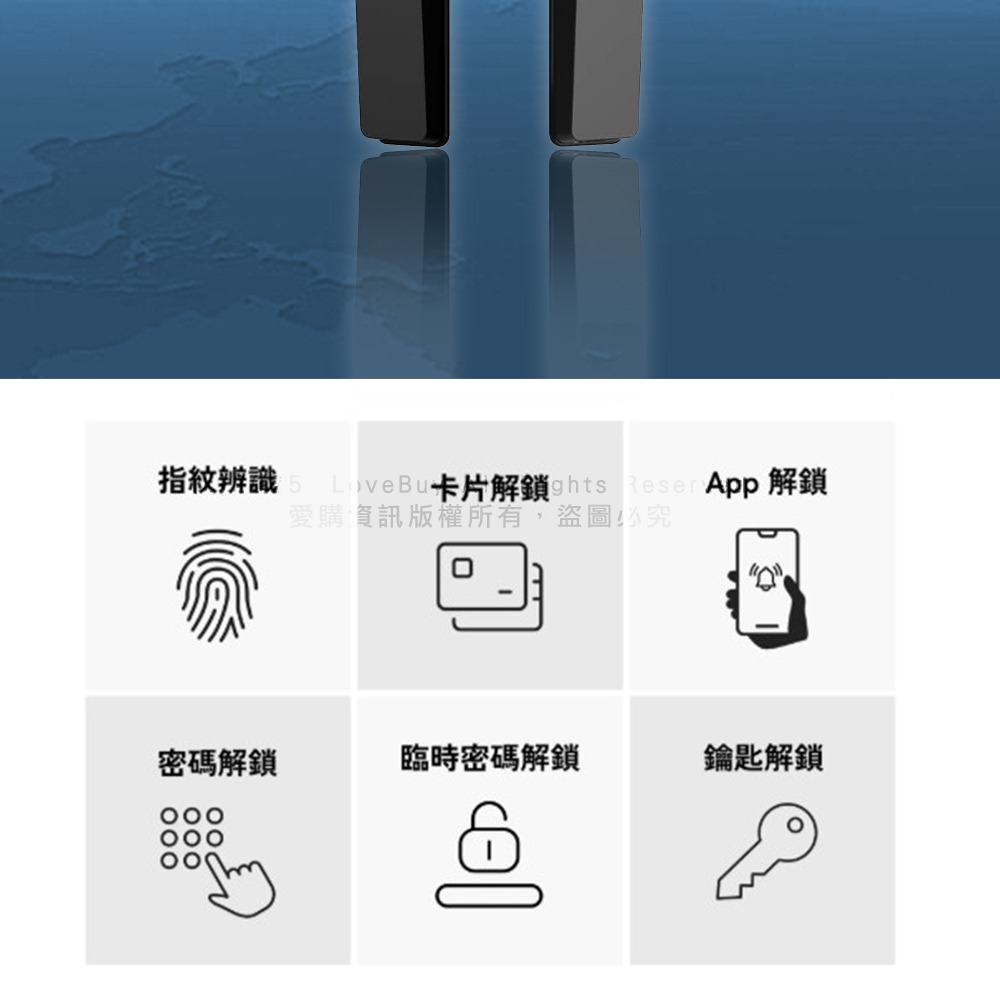 3E小島快鎖TR02 斷橋鋁門鎖/窄框鎖(密碼/卡片/鑰匙/指紋/APP)(附基本安裝)-細節圖3