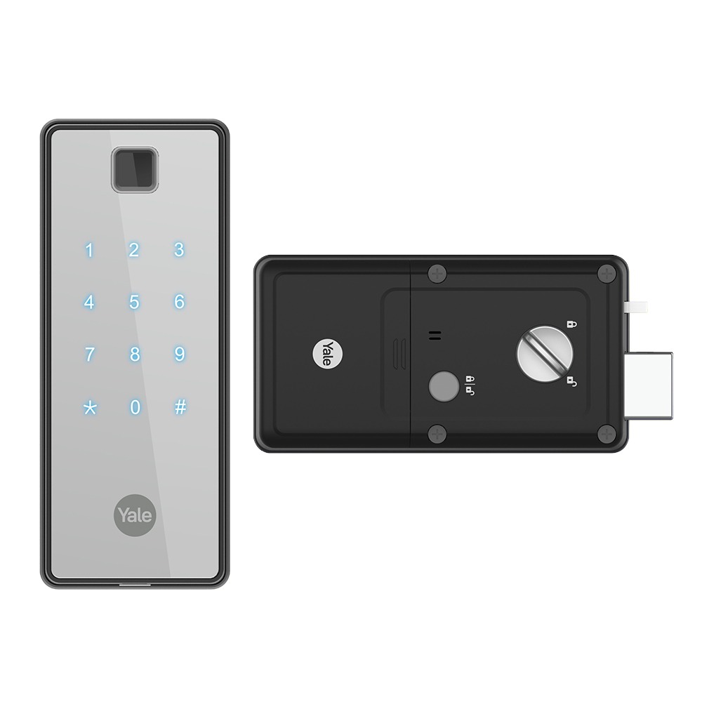 Yale耶魯 Reflecta Bio H電子輔助鎖(指紋/密碼/卡片)(附基本安裝)-細節圖2