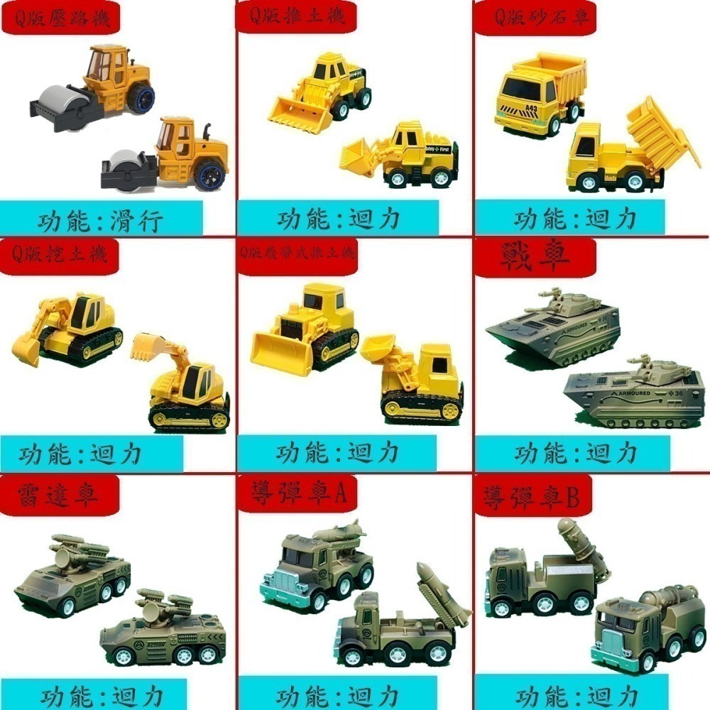 台灣特有小汽車 玩具車 垃圾車 汽車玩具 模型車 挖土機 迴力車 合金車 工程車 警車 玩具車庫 BSMI:M34260-細節圖4