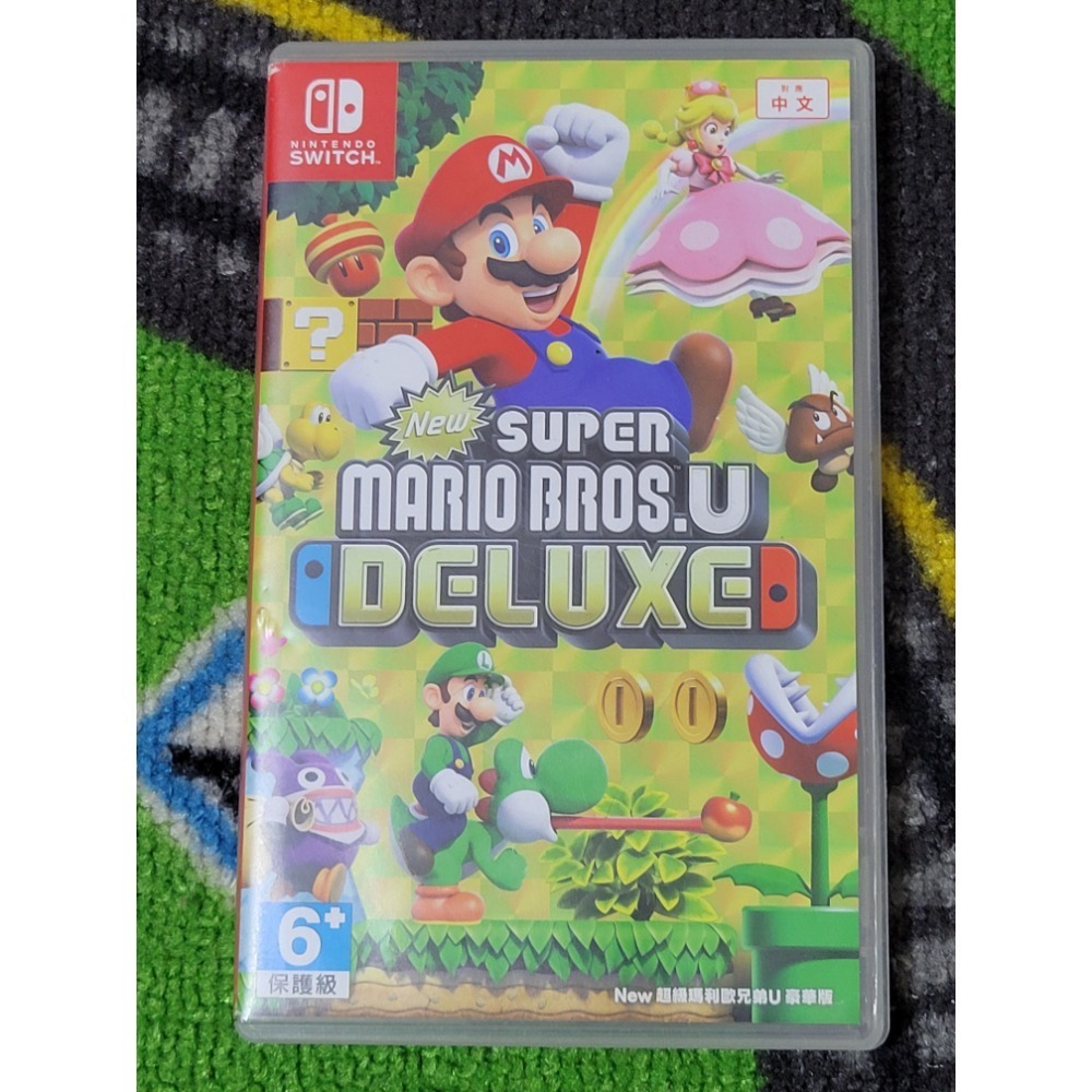 switch NEW 超級瑪利歐兄弟U 豪華版 中文版 遊戲片 二手 中古 玩具車庫-規格圖1