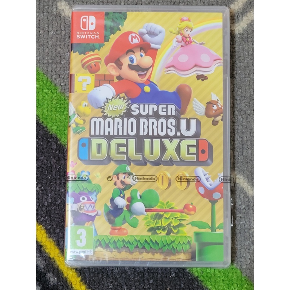 switch NEW 超級瑪利歐兄弟U 豪華版 中文版 遊戲片 二手 中古 玩具車庫-規格圖1