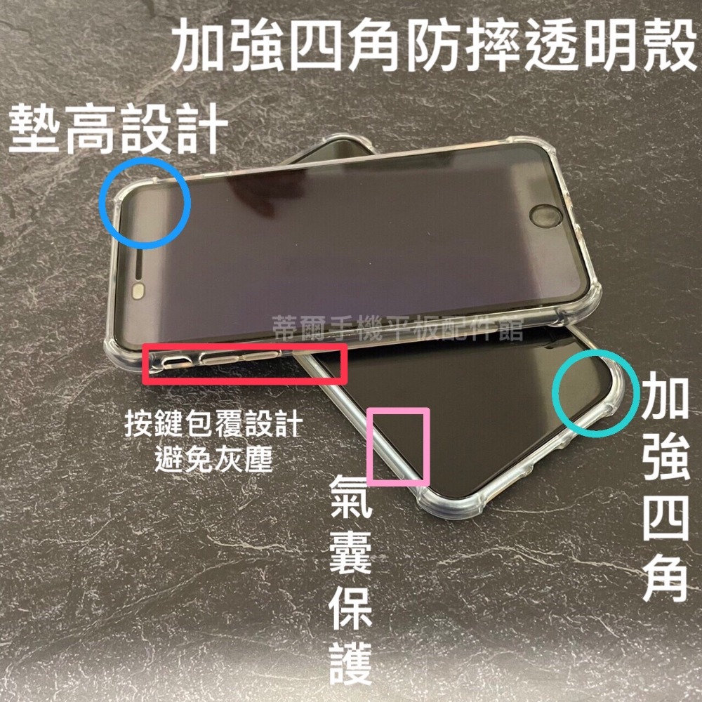 Vivo 1915 Y19/1814 Y91/1807 Y95《加強四角耐衝擊空壓保護殼》手機套防摔透明防撞軟套外殼背蓋-細節圖2