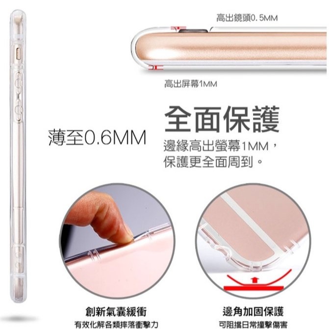 Vivo 1915 Y19/1814 Y91/1807 Y95《美國軍規耐衝擊空壓保護殼》透明殼手機套防摔防撞殼軟套外殼-細節圖6