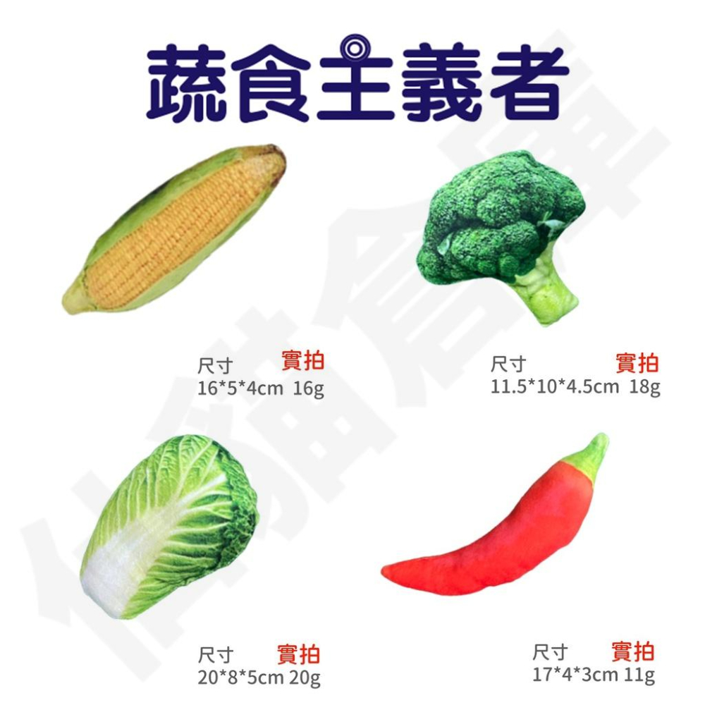 貓玩具 貓薄荷玩具 仿真蔬菜雞腿玩具 仿真絨毛玩具 狗磨牙玩具貓草玩具絨毛發聲玩具貓咪紓壓磨爪寵物用品互動玩具寵物用-細節圖5