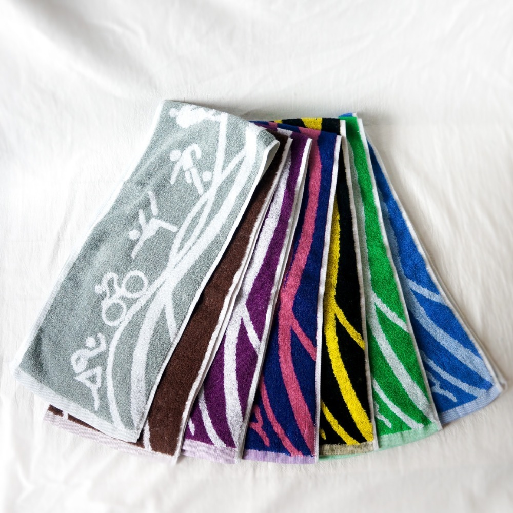 SPORT雙色提花運動毛巾(22*100公分)，雲林虎尾製造 多色可挑  獨立單條包裝/純棉/健身房毛巾/登山毛巾-細節圖4