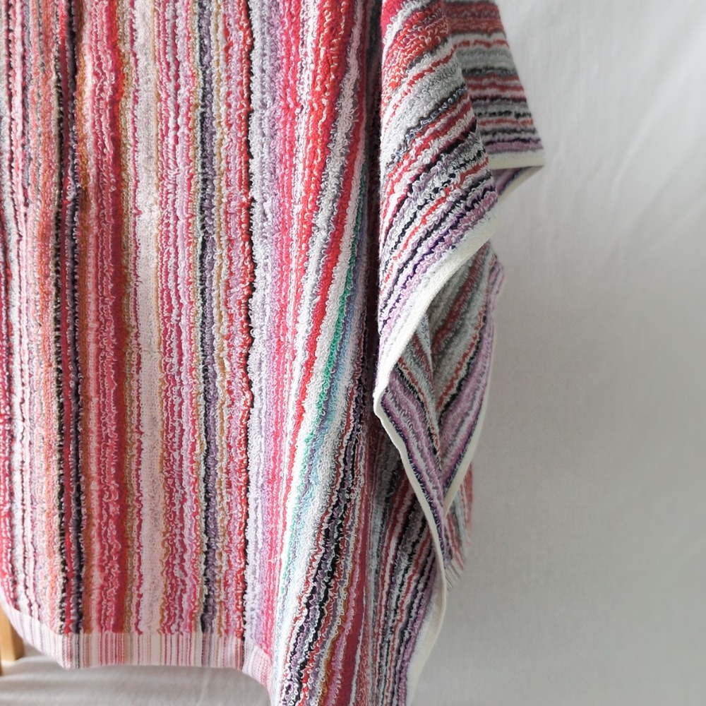 純棉雙股紗彩色條紋短浴巾 75*110cm 20支雙股 小浴巾 台灣製造 小被子 小朋友涼被 旅行巾 出國浴巾-細節圖5