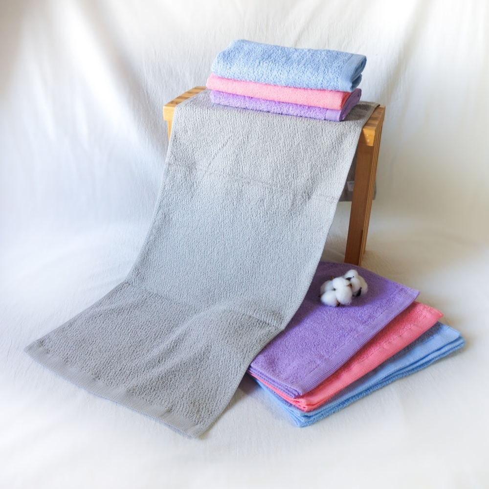 加長毛巾5色 (33*95公分)，台灣製造 雲林虎尾製造 多色可挑  純棉/健身房毛巾/登山毛巾-細節圖2