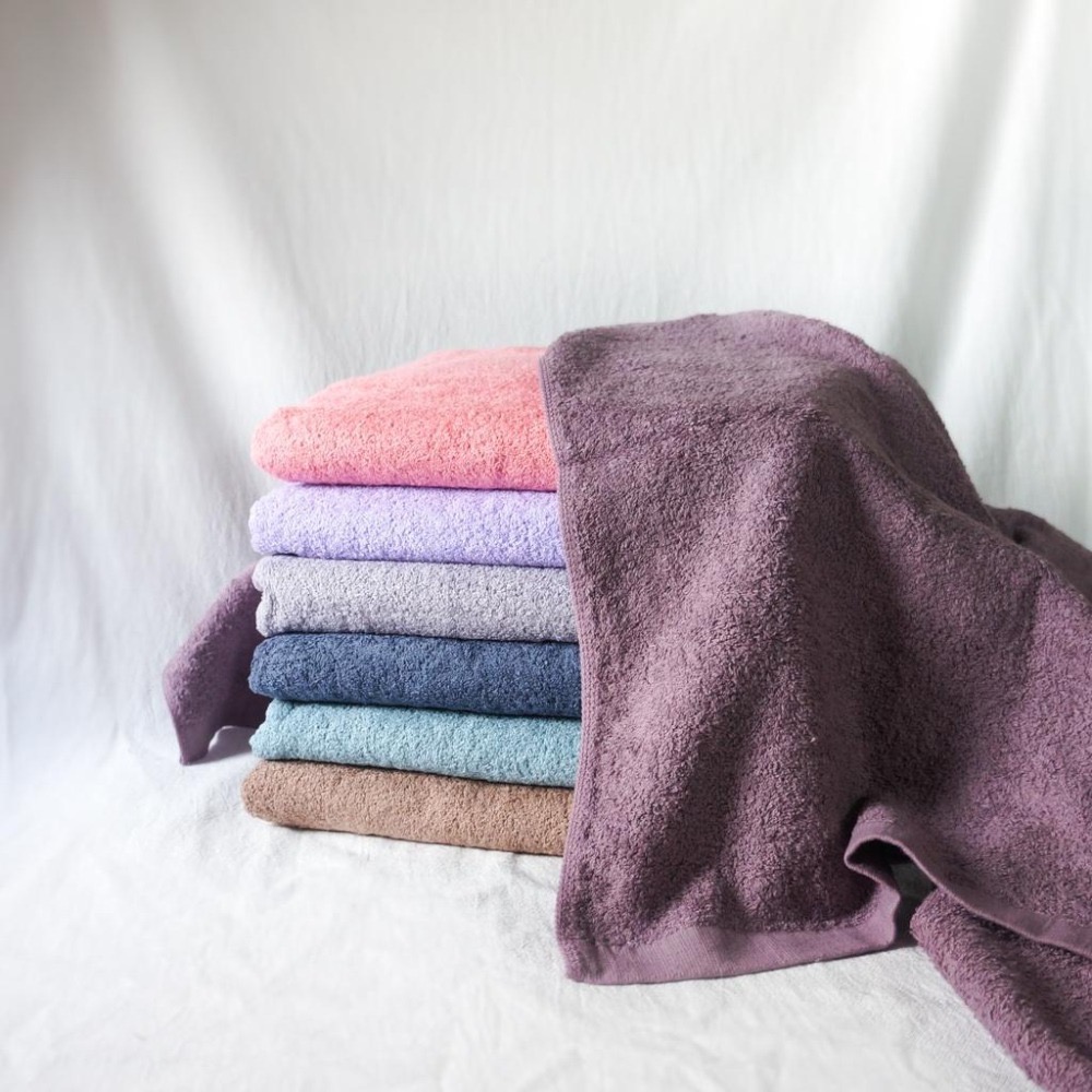 台灣製造100%純棉(14-15)兩重柔軟加長浴巾(約70*180CM) 厚度適中 多色可選 大浴巾 純棉浴巾 吸水浴巾-細節圖4