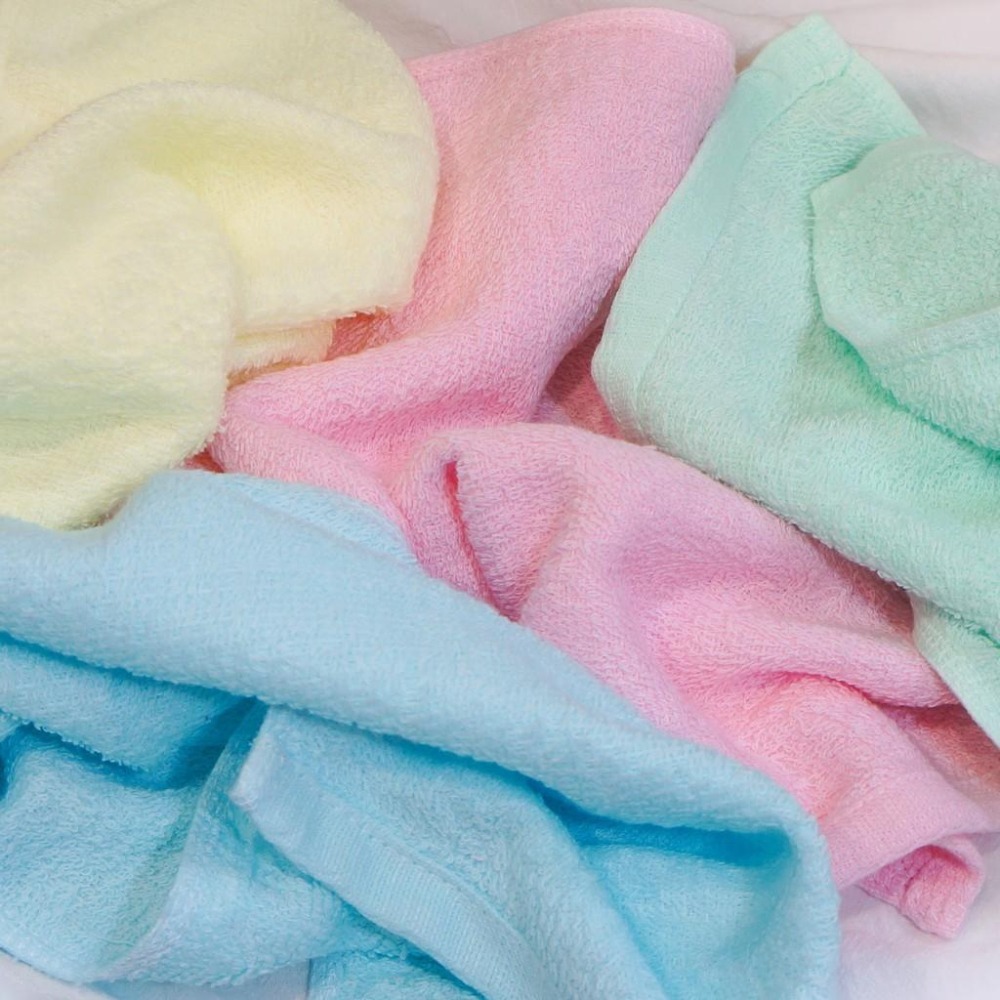 超柔軟素面的童巾 23*57cm 台灣製造 100%純棉 兒童毛巾 小毛巾 吸水毛巾-細節圖3