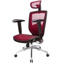 GXG 高背全網 電腦椅 (鋁腳/摺疊滑面扶手) 型號81X6 LUA1J-規格圖6