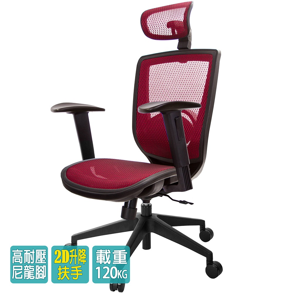 GXG 高背全網 電腦椅 (2D升降扶手) 型號81X6 EA2-細節圖2