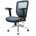GXG 短背全網 電腦椅 (鋁腳/2D滑面扶手) 型號81X6 LU2J-規格圖6