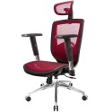 GXG 高背全網 電腦椅 (鋁腳/升降扶手) 型號81X6 LUA5-規格圖6