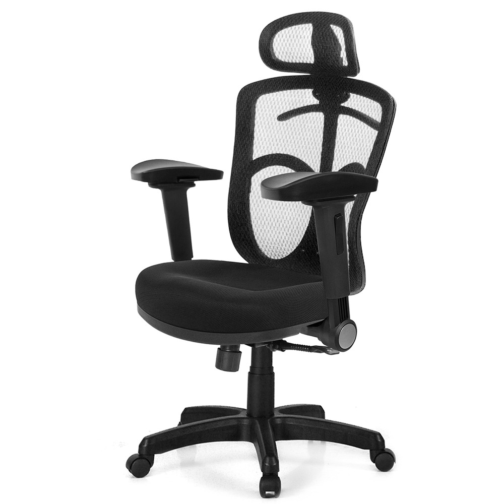 GXG 高背半網 電腦椅  (4D弧面摺疊扶手 型號096 EA1D-規格圖6