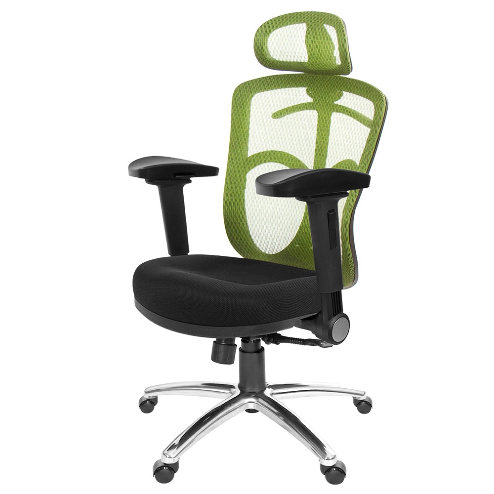 GXG 高背半網 電腦椅  (鋁腳/4D弧面摺疊扶手) 型號096 LUA1D-規格圖6