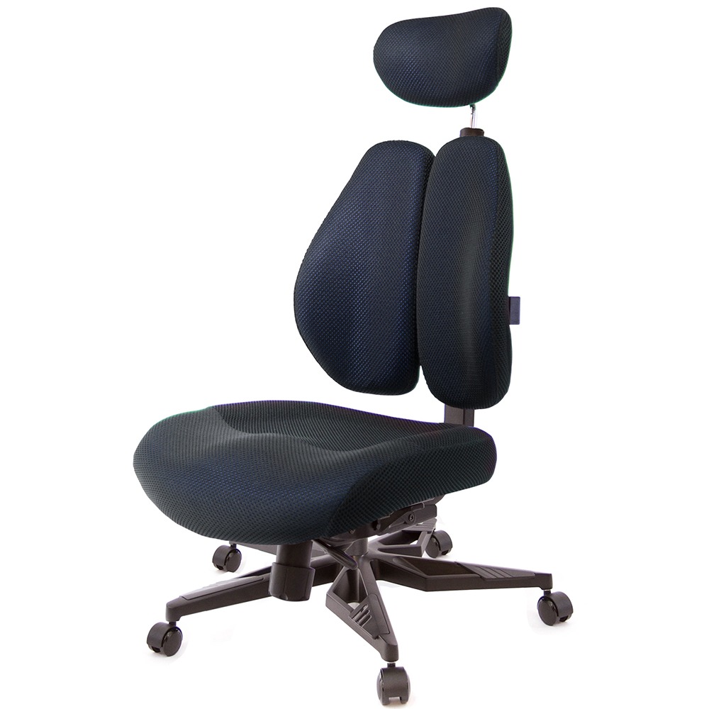 GXG 雙背DUO KING 工學椅(電競腳/無扶手)  型號3006 KGANH-規格圖5