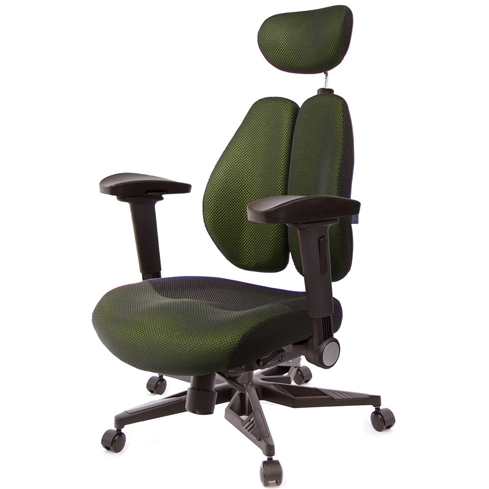 GXG 雙背DUO KING 工學椅(電競腳/4D弧面摺疊手)  型號3006 KGA1D-規格圖6