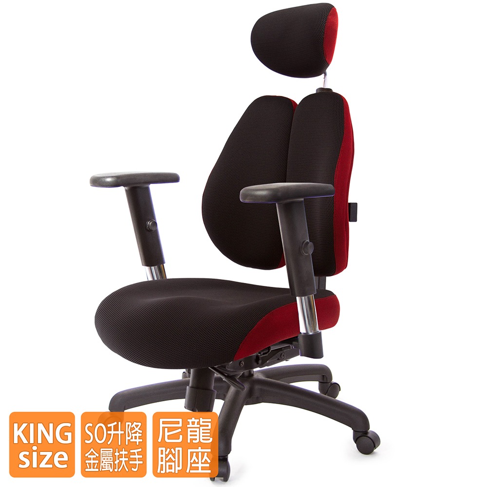 GXG 雙背DUO KING 工學椅(SO金屬手)  型號3006 EA5-細節圖2