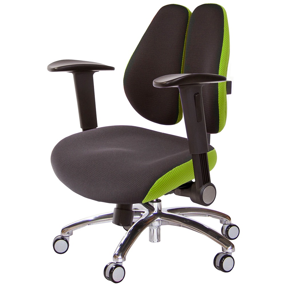 GXG 低雙背DUO KING 工學椅(鋁腳/摺疊升降扶手)  型號3005 LU1-規格圖6