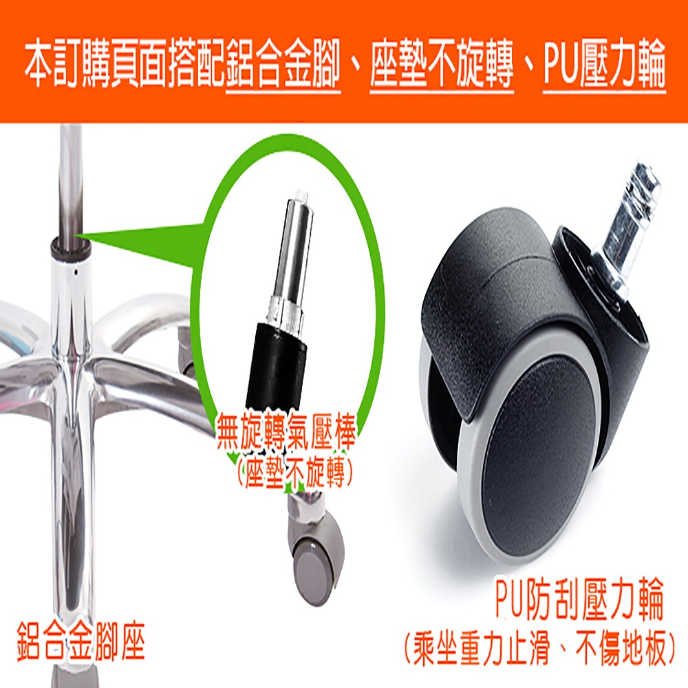 GXG 兒童雙背 成長椅 (鋁合金腳-圓點藍/粉/橘/綠) TW-3199 ULUX-細節圖5