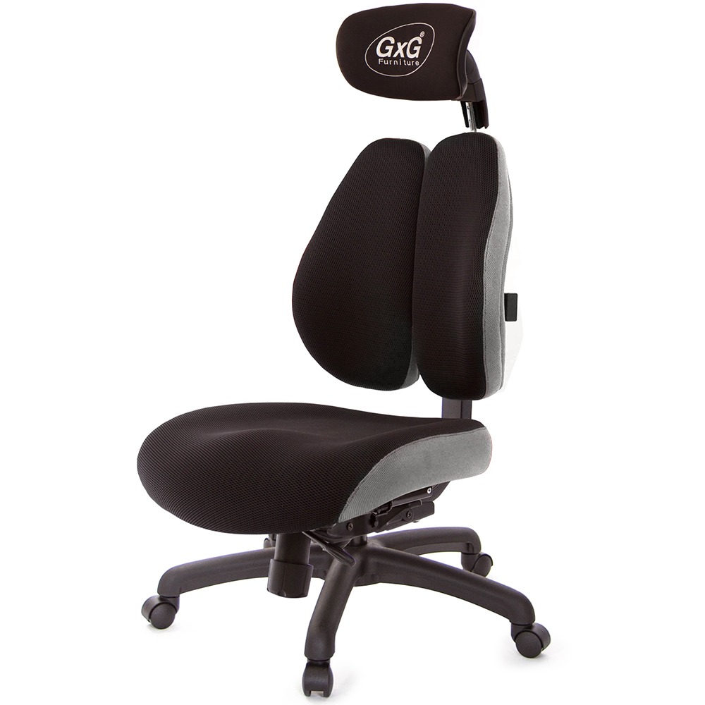 GXG 雙軸枕 DUO KING 記憶棉工學椅(無扶手) 型號3608 EANH-規格圖4