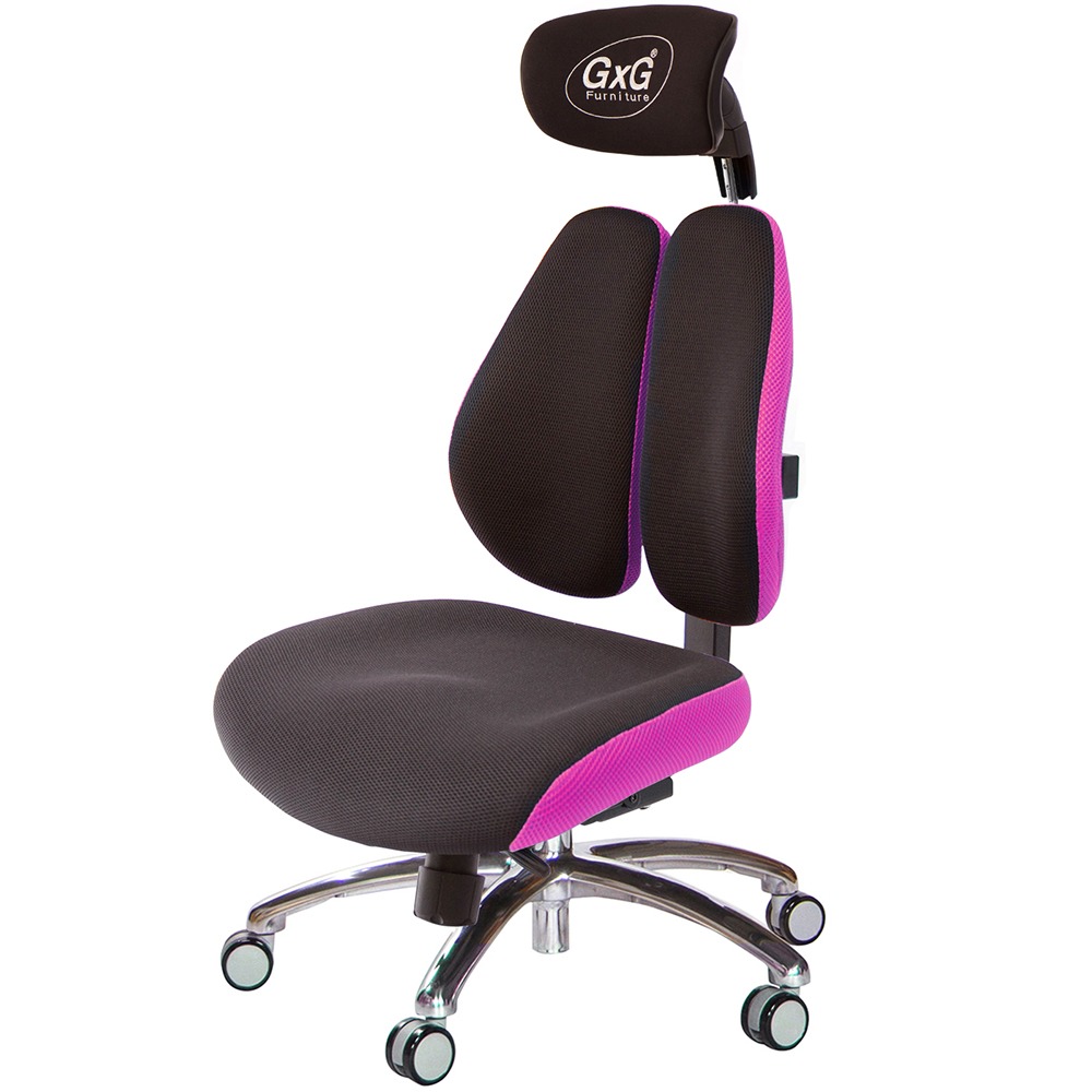 GXG 雙軸枕 DUO KING 記憶棉工學椅(鋁腳/無扶手)  型號3608 LUANH-規格圖4