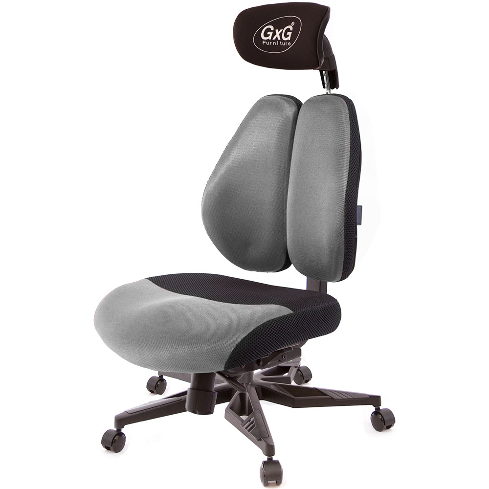 GXG 雙軸枕 DUO KING 記憶棉工學椅(電競腳/無扶手)  型號3608 KGANH-規格圖4