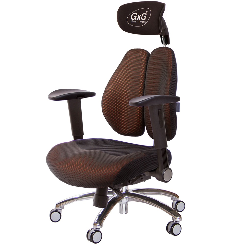 GXG 雙軸枕 DUO KING 記憶棉工學椅(鋁腳/摺疊滑面扶手)  型號3608 LUA1J-規格圖5