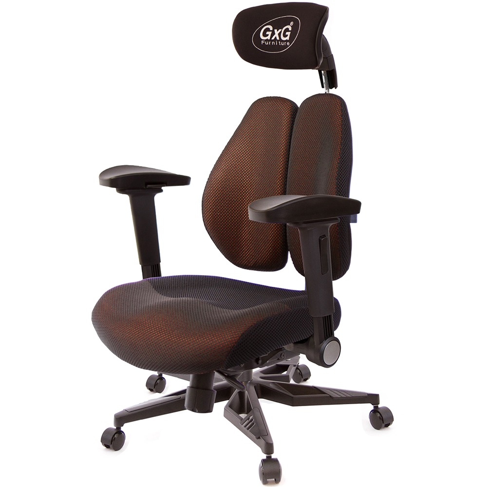 GXG 雙軸枕 DUO KING 記憶棉工學椅(電競腳/4D弧面摺疊手)  型號3608 KGA1D-規格圖5