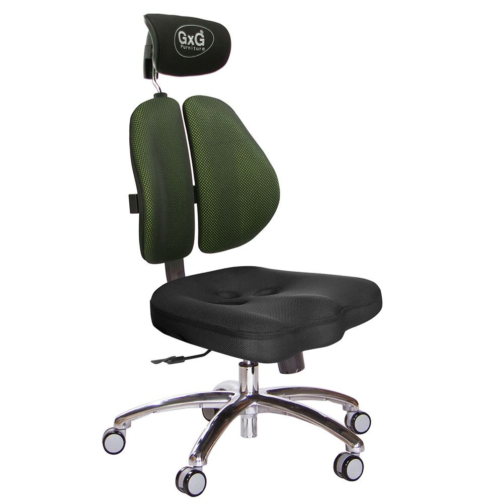 GXG 兩軸枕 雙背美臀椅 (鋁腳/無扶手)  型號2534 LUANH-規格圖5