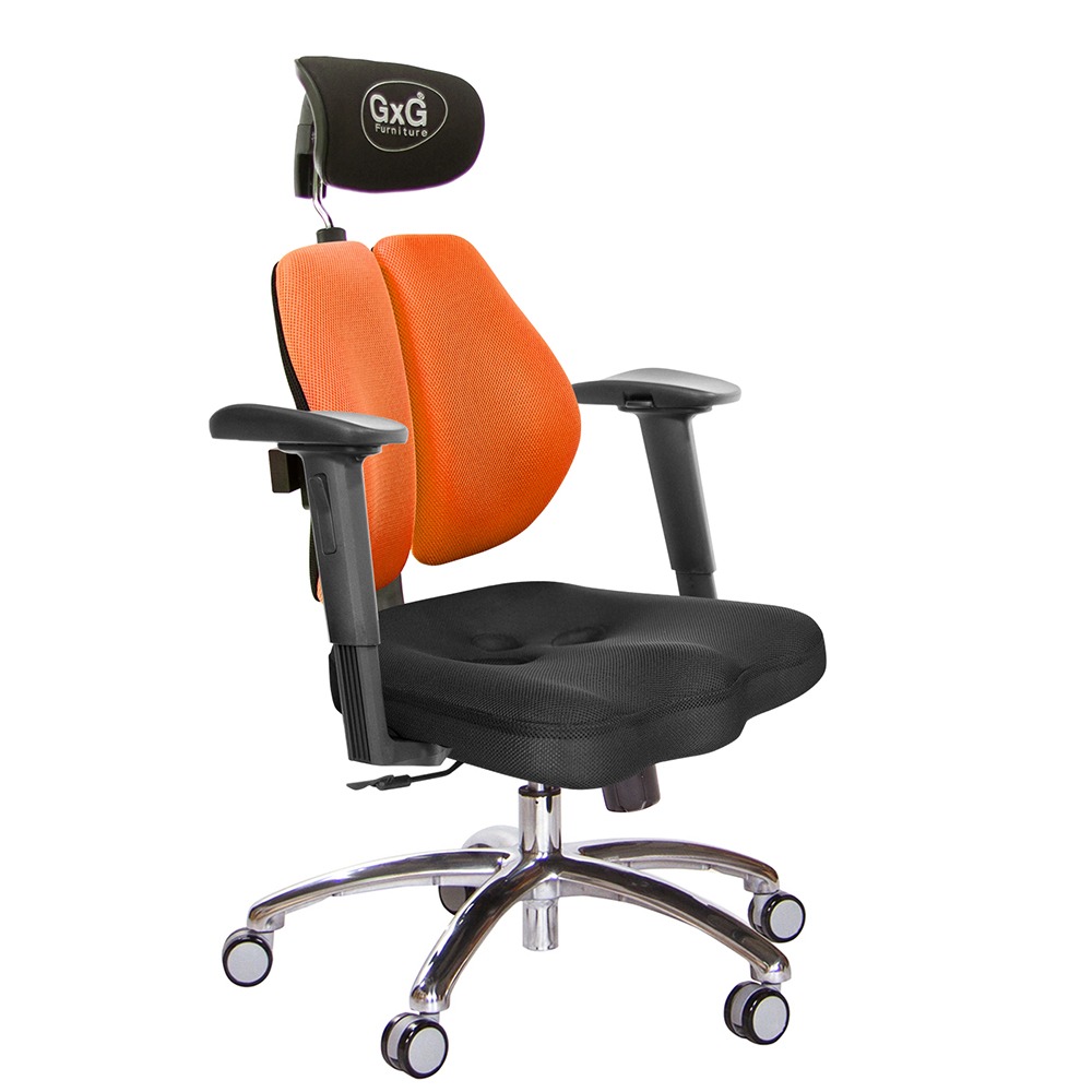 GXG 兩軸枕 雙背美臀椅 (鋁腳/2D手遊休閒扶手)  型號2534 LUA2JM-規格圖6