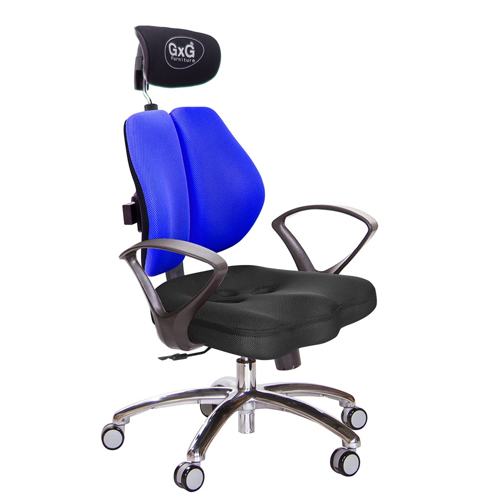 GXG 兩軸枕 雙背美臀椅 (鋁腳/D字扶手)  型號2534 LUA4-規格圖6