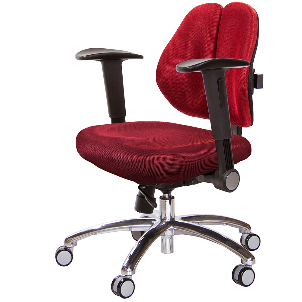 GXG 低雙背 工學椅(鋁腳/摺疊扶手)  型號2605 LU1-規格圖6