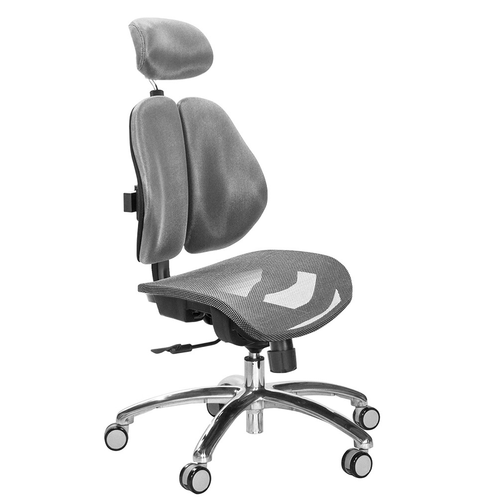 GXG 高雙背網座 電腦椅(鋁腳/無扶手)  型號2804 LUANH-規格圖5