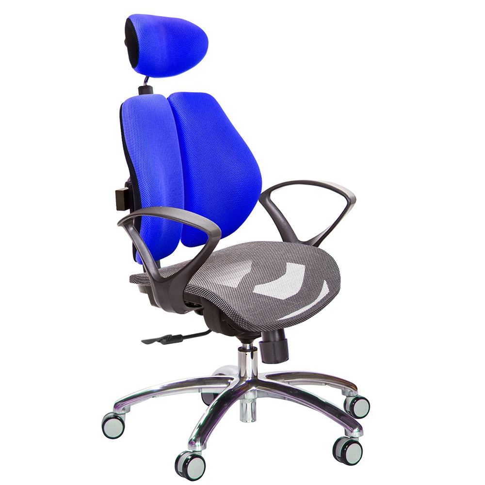 GXG 高雙背網座 電腦椅(鋁腳/D字扶手)  型號2804 LUA4-規格圖6