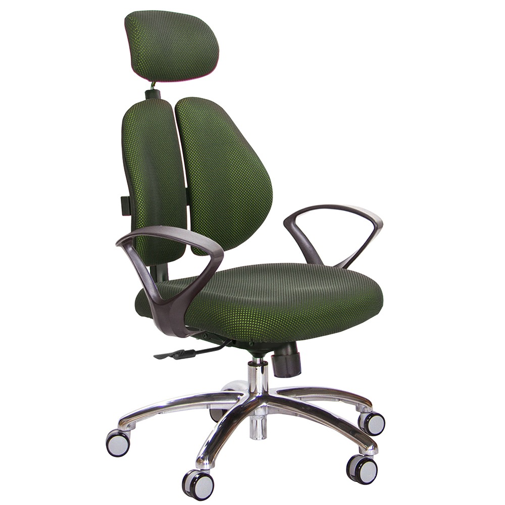 GXG 高背涼感綿 雙背椅 (鋁腳/D字扶手)  型號2995 LUA4-規格圖6