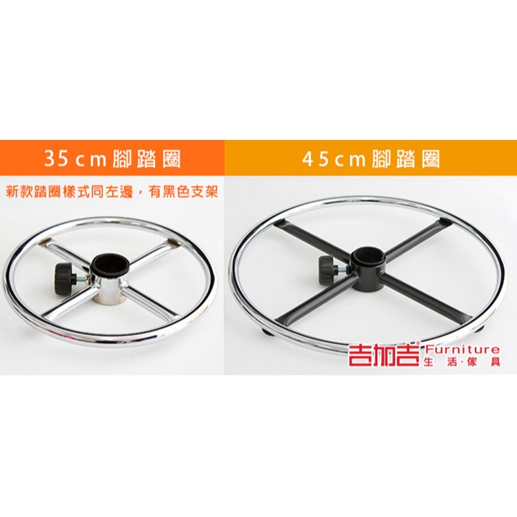GXG 圓凳款 工作椅 (鋁腳+電金踏圈款) 型號T01 LUK-細節圖5