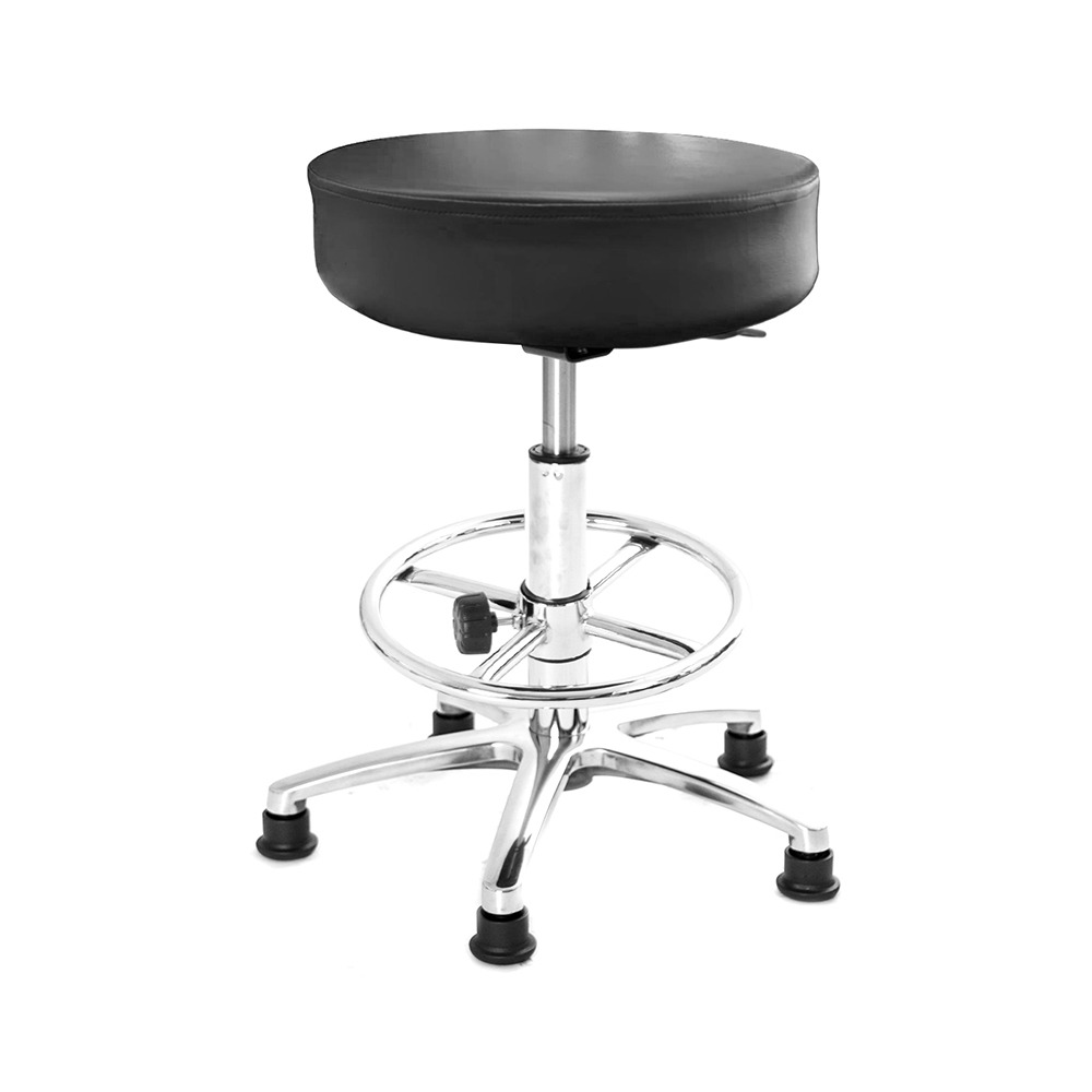 GXG 圓凳款 工作椅 (鋁腳+電金踏圈款) 型號T01 LUK-規格圖7