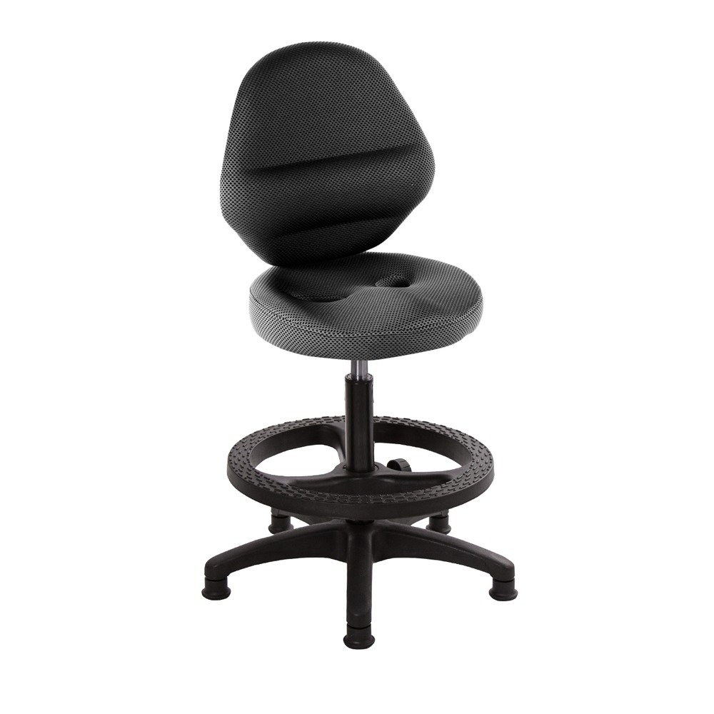 GXG 吧檯椅 加椅背 (塑膠腳+踏圈) 型號T10 EK-細節圖2