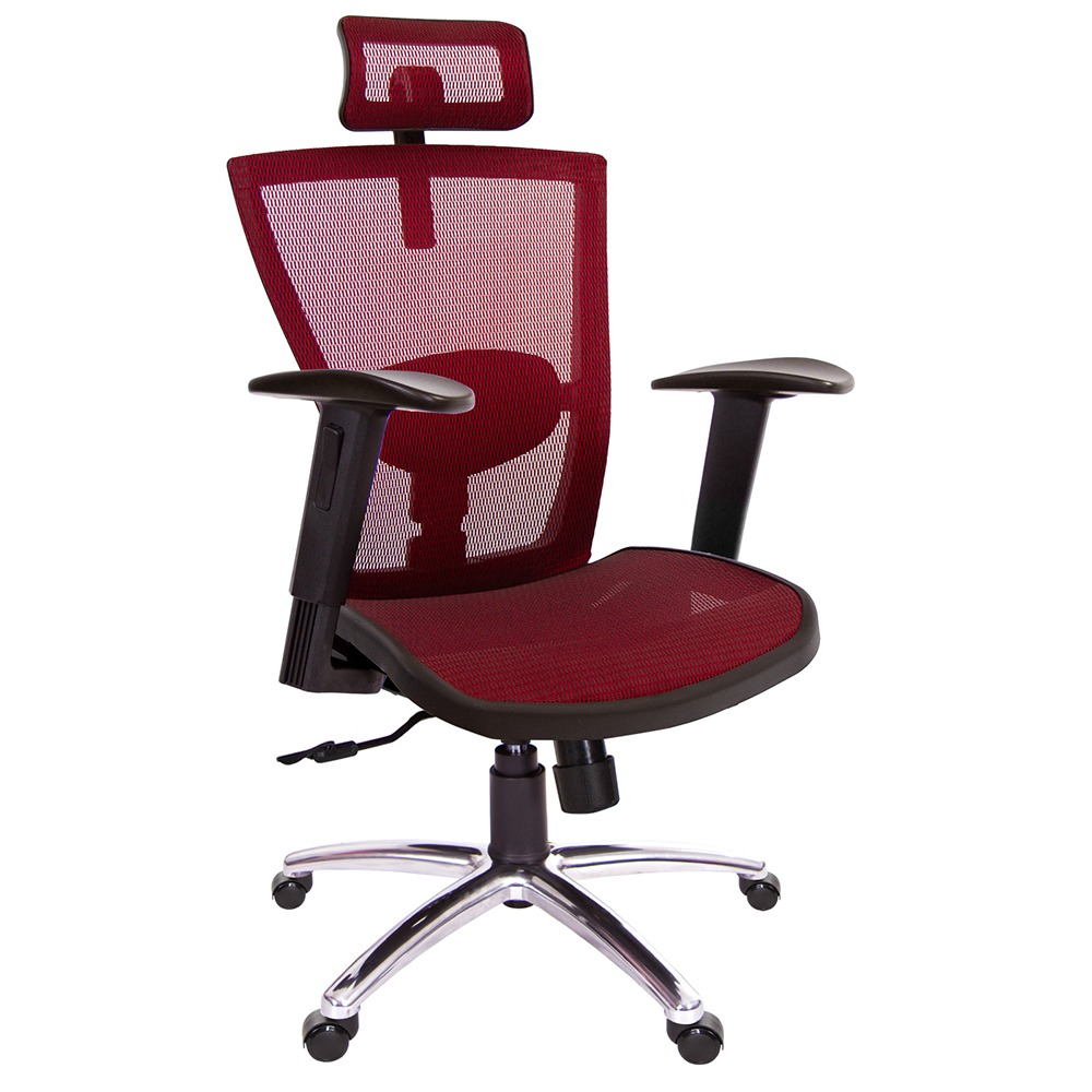 GXG 高背全網 電腦椅 (2D扶手/鋁腳) 型號85X5 LUA2-細節圖3