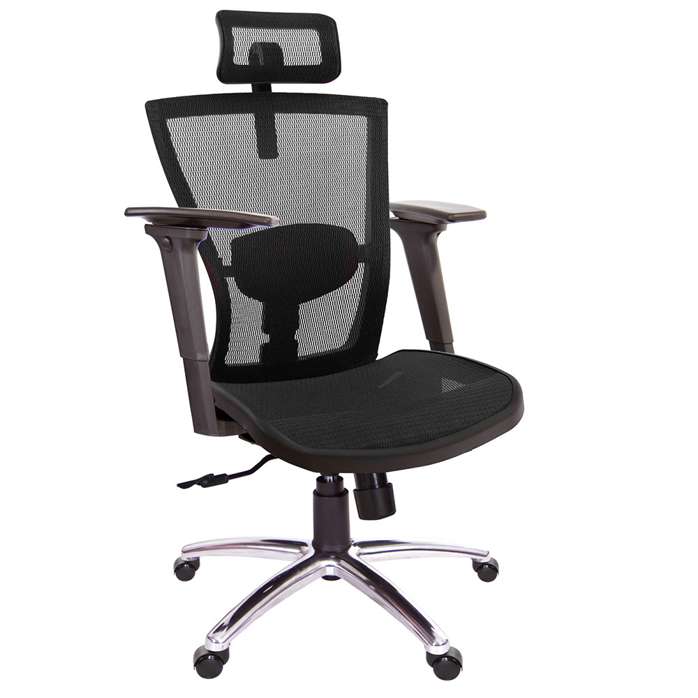 GXG 高背全網 電腦椅 (3D手游扶手/鋁腳) 型號85X5 LUA9M-細節圖3