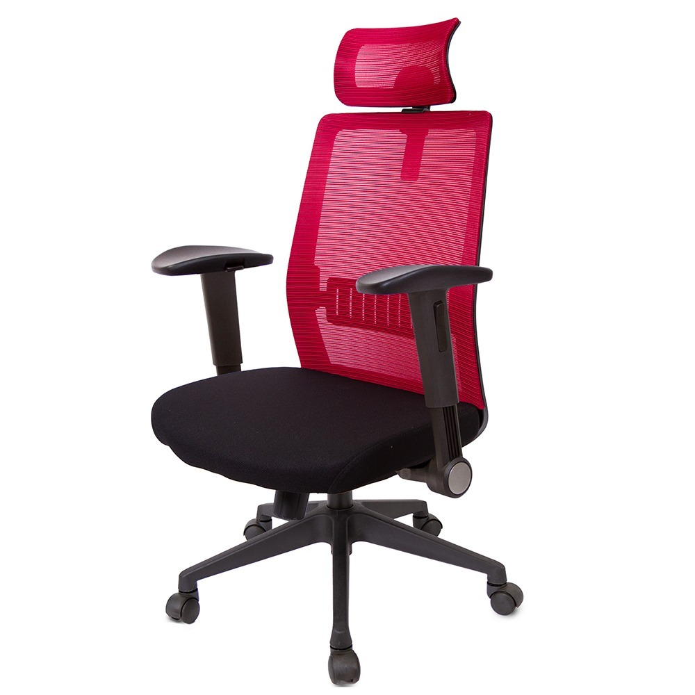 GXG 高背半網 電腦椅 (摺疊滑面扶手) 型號8160 EA1J-細節圖3