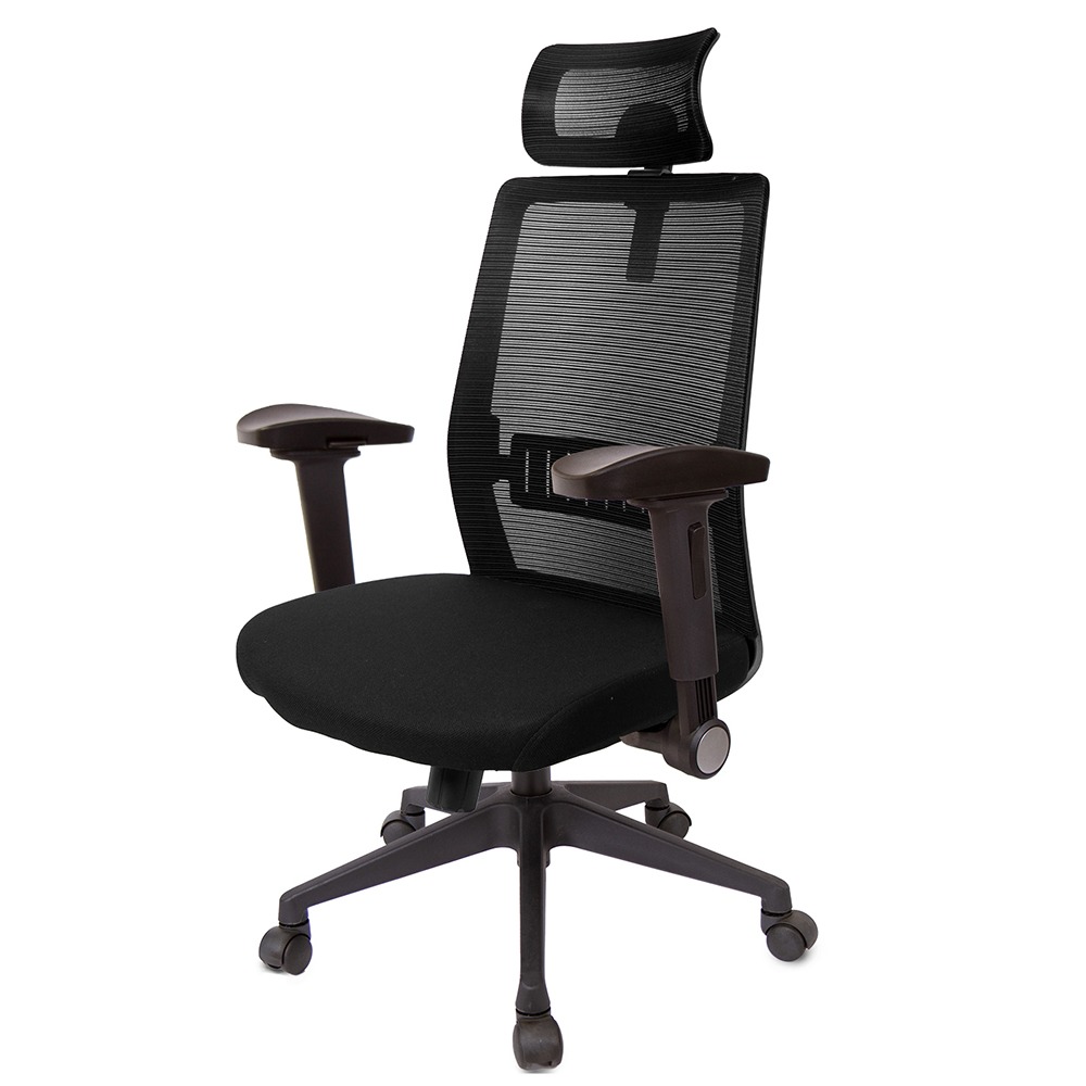 GXG 高背半網 電腦椅 (4D弧面摺疊手) 型號8160 EA1D-細節圖3